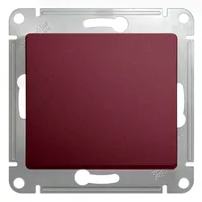 Двухклавишный проходной выключатель Schneider Electric GLOSSA, баклажановый, GSL001165