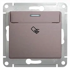 Карточный выключатель GLOSSA, платина | код. GSL001269 | Schneider Electric