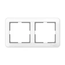 Рамка Schneider Electric W59, 2 поста, цвет белый, арт.: 54828