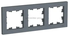 Рамка тройная Schneider Electric Atlasdesign, грифель ATN000703