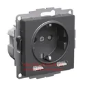 Розетка с разъемом USB одинарная , Базальт, серия Atlas Design, Schneider Electric ATN001430