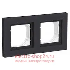 Рамка Schneider Electric AtlasDesign Aqua 2 поста IP44 карбон ATN441002