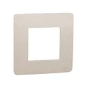 Рамка одноместная бежевая NU200244 Schneider Unica New