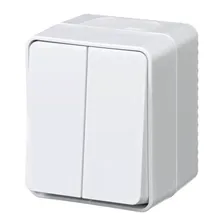 Выключатель двухклавишный Schneider Electric AtlasDesign 10A 250V белый ATN540151