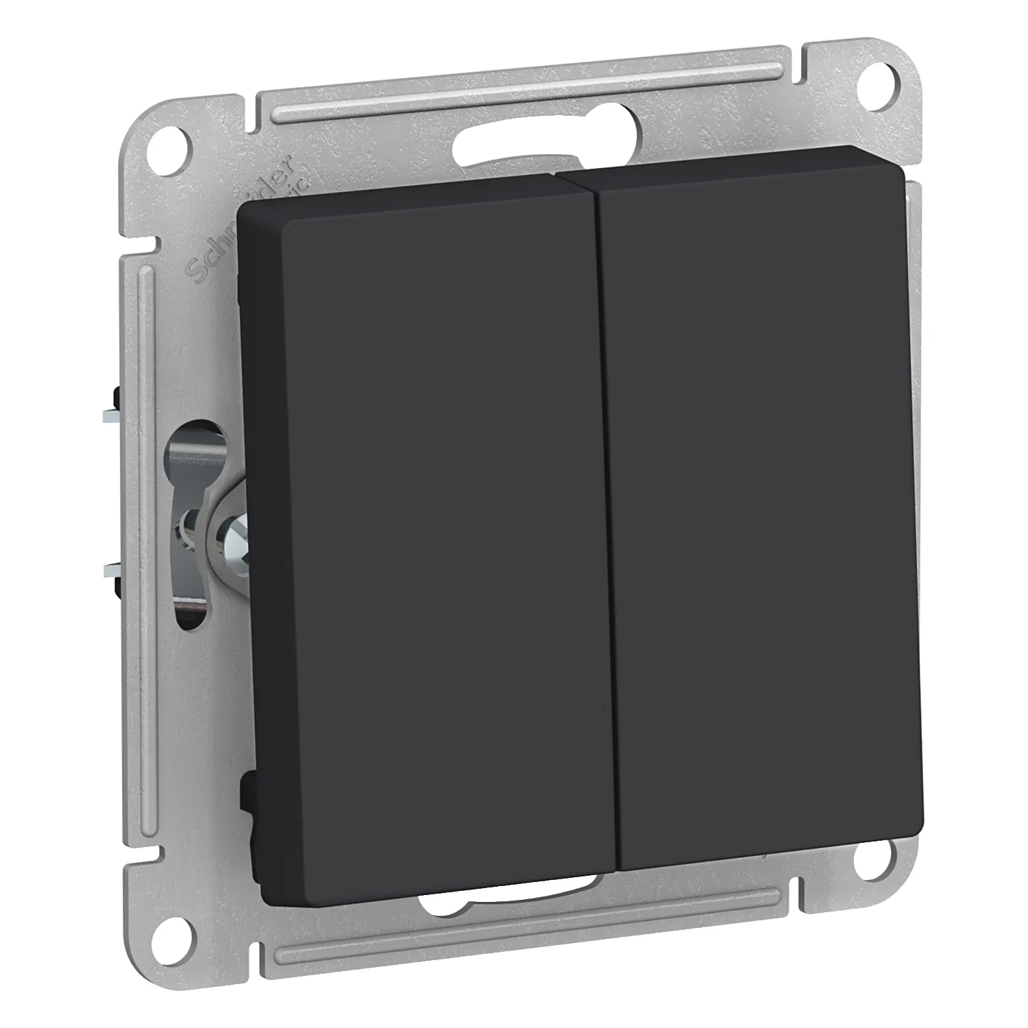 Переключатель двухклавишный Systeme Electric (Schneider Electric) AtlasDesign 10АХ Schneider Electric