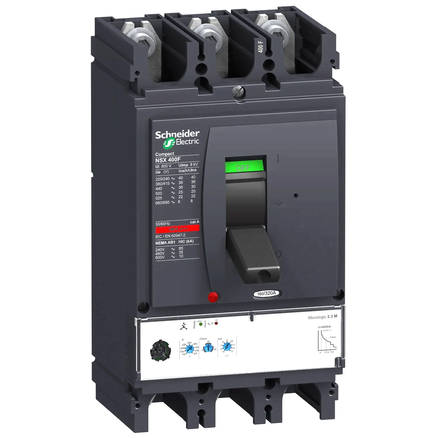 Schneider Electric 3П3Т АВТОМ. ВЫКЛ. MIC.2.3M 320A NSX400N (арт.LV432776)-0