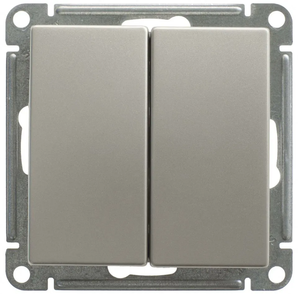 Schneider Electric W59 2-клавишный ПЕРЕКЛЮЧАТЕЛЬ, 10АХ, механизм, ШАМПАНЬ