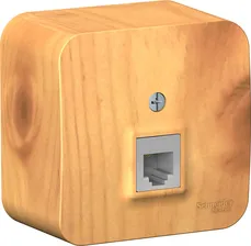 Розетка телефонная RJ11 Blanca, ясень Schneider Electric BLNIA011005