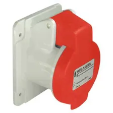 Schneider Electric PratiKa Розетка скрытой установки, прямолинейная, винтовой зажим, 16А 3P+N+E IP44 380В