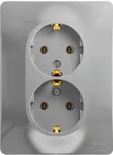 Розетка Schneider Electric Glossa Алюминий GSL000324 IP20