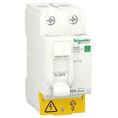 Выключатель дифференциальный (УЗО) 2Р 40А 30мА AC Resi9 Schneider Electric