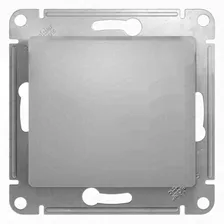 Выключатель одноклавишный алюминий Glossa Schneider Electric GSL000311