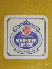Е 1 Бирдекер. Schneider Weisse. Подставка под пиво. Германия. Ретро