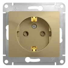 Розетка Schneider Electric Glossa Алюминий GSL000345 IP20