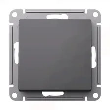 ATN001411 Выключатель одноклавишный Schneider Electric Atlas Design, на винтах, базальт