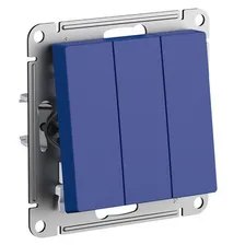 выключатель 3-клавишный SCHNEIDER ELECTRIC Atlas Design аквамарин