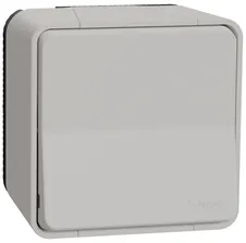 Выключатель самовозвратный накладной Schneider Electric Mureva Styl 1-кл. IP55 белый