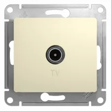 Розетка TV Schneider Electric GLOSSA, скрытый монтаж, бежевый, GSL000293