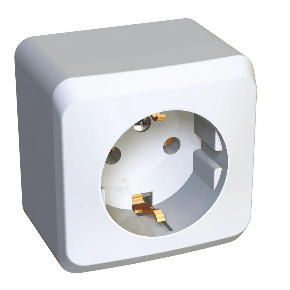 Розетка 2К+З Schneider Electric Этюд 16A 250V белая PA16-003B-0