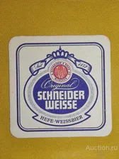 Е 3 Бирдекер. Schneider Weisse. Подставка под пиво. Германия. Ретро