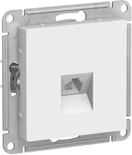 Розетка телефонная Schneider Electric AtlasDesign ATN000181 (RJ11, под рамку, скрытая установка, белая)