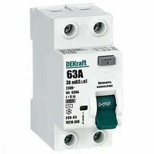 Выключатель дифференциальный (УЗО) 2Р 63А 30мА AC 6кА УЗО-03 Schneider Electric