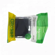 Переключатель одноклавишный антрацит Glossa Schneider Electric GSL000761