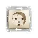 Розетка встраиваемая Schneider Electric Glossa, с заземлением, титан