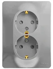 Розетка Schneider Electric Glossa Алюминий GSL000326 IP20