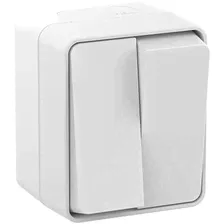 Выключатель двухклавишный Schneider Electric AtlasDesign Profi54 ОП IP54 белый ATN540151