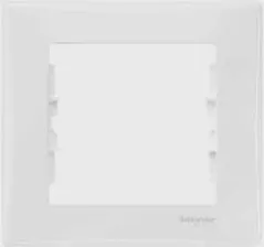 Рамка 1-ая (одинарная) , Белый, серия Sedna, Schneider Electric