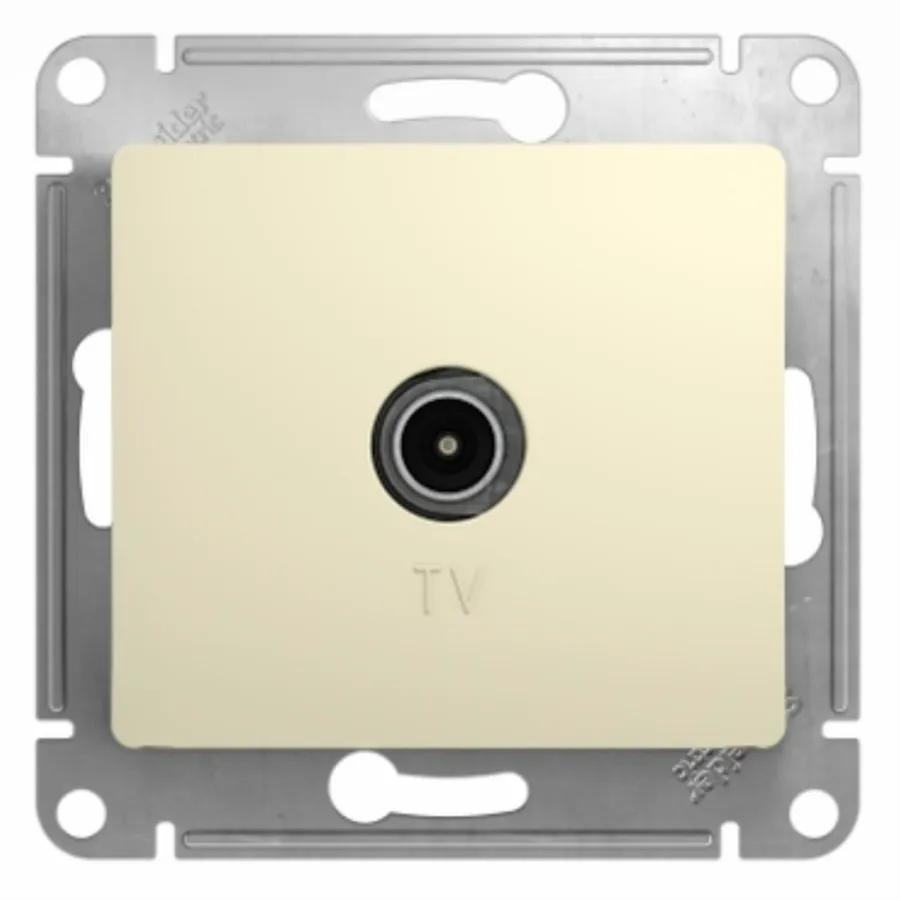 Розетка телевизионная Schneider Electric TV Glossa коннектор механизм беж. SchE GSL000293