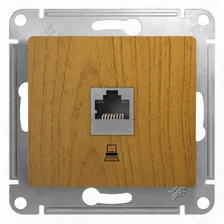 Розетка телефонная RJ11 дуб Glossa Schneider Electric GSL000581T