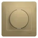 Светорегулятор (диммер) СП Glossa 300Вт поворот. в сборе титан Schneider Electric GSL000434