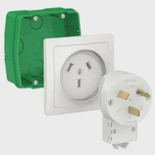 Schneider Electric Комплект силовой СП BLANCA 32А 250В монтажная коробка + розетка + вилка бел. Schneider Electric BLNSK013231