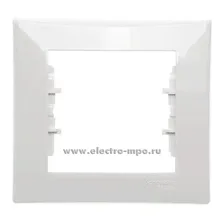 30721. Ю0721 Рамка-1 Sedna SDN5800121 белая (Schneider Electric)