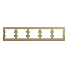 Рамка пятиместная Schneider Electric Glossa GSL000405 титан
