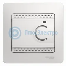 Термостат электрон. теплого пола с датчиком 10A в сборе белый, GLOSSA Schneider Electric Glossa Белый
