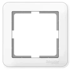 Рамка Schneider Electric W59, 1 пост, цвет белый, арт.: 54827