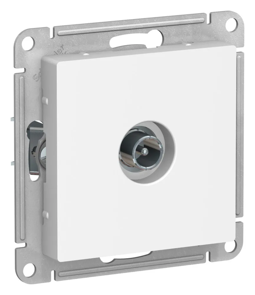 Розетка ТВ оконечная , Белый Лотос, серия Atlas Design, Schneider Electric ATN001391-0