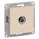 Розетка TV Schneider Electric Atlas Design проходная, бежевая ATN000292
