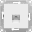 Телефонная розетка Schneider Atlas Design (Белый) RJ11
