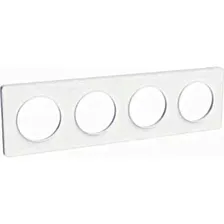Рамка Schneider Electric Odace Белый 4-постовая S52P808
