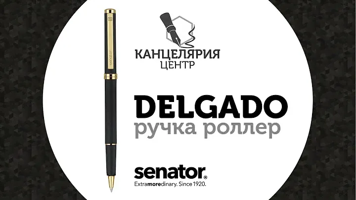 Ручка роллер Senator Delgado черная обзор