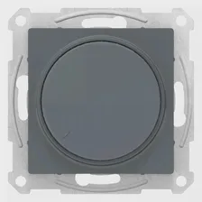 Светорегулятор поворотно-нажимной 315Вт LED (универсальный) , Грифель, серия Atlas Design, Schneider Electric ATN000734