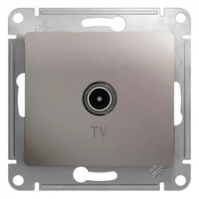 Механизм TV розетки Schneider Electric Glossa GSL001293 одноместный платина