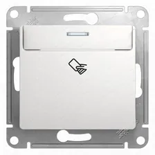 Выключатель карточный белый Glossa Schneider Electric GSL000169