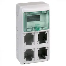 Schneider Electric Kaedra Щит 8 модулей + 4 отверстия IP65