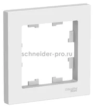 Рамка одинарная Schneider Electric Atlasdesign, белый ATN000101