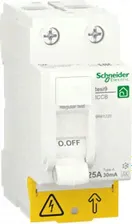 Schneider Electric RESI9 Выключатель дифференциального тока (УЗО) 25А 2P 30мА тип A